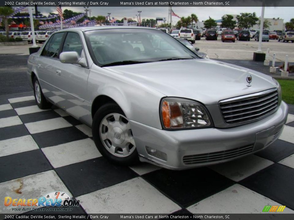 2002 Cadillac DeVille Sedan Sterling Metallic / Dark Gray Photo #32