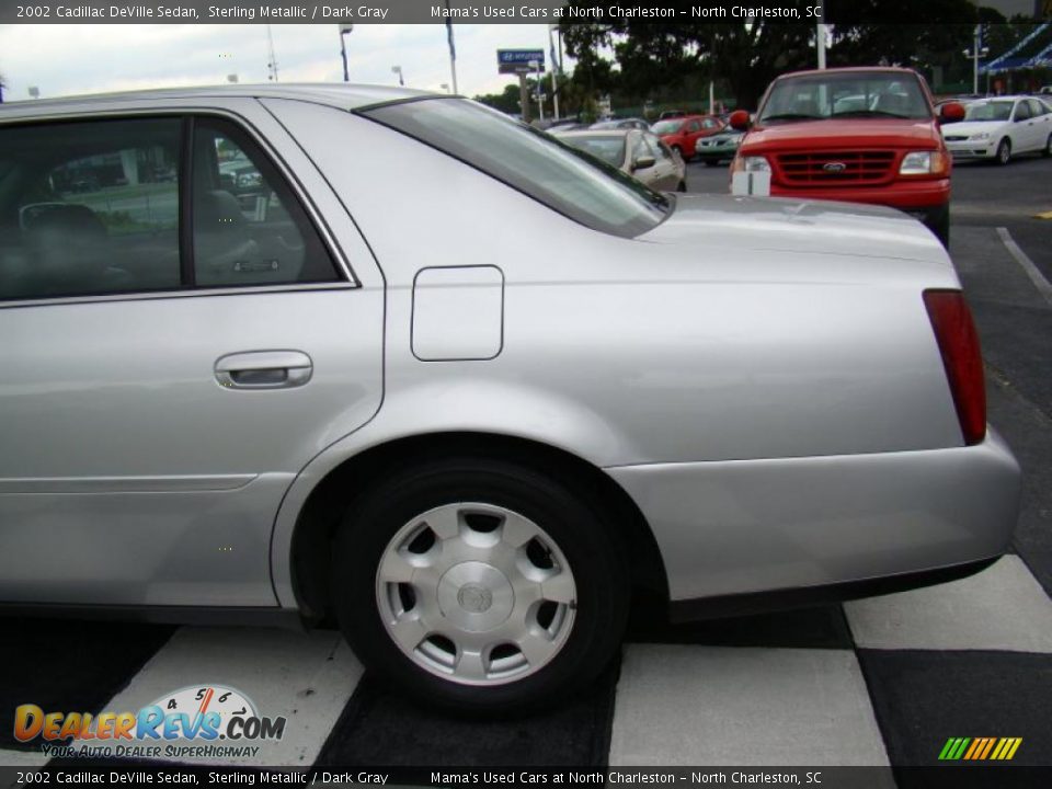 2002 Cadillac DeVille Sedan Sterling Metallic / Dark Gray Photo #34