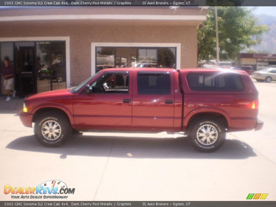 2003 GMC Sonoma SLS Crew Cab 4x4 Dark Cherry Red Metallic / Graphite Photo #1