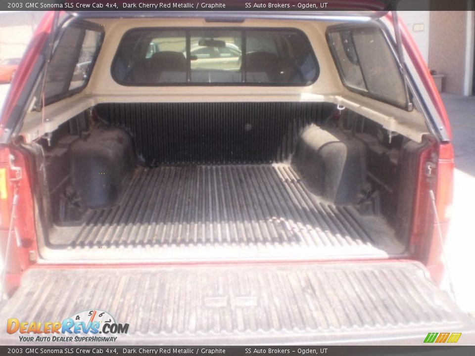 2003 GMC Sonoma SLS Crew Cab 4x4 Dark Cherry Red Metallic / Graphite Photo #8