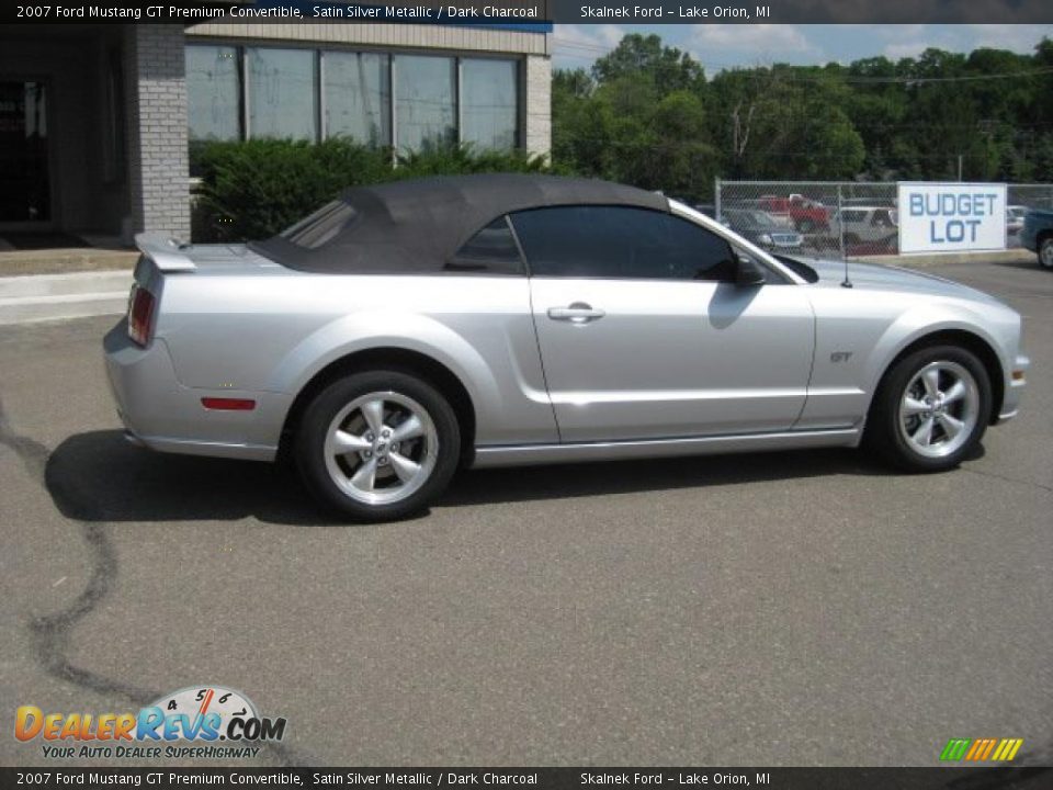 2007 Ford Mustang GT Premium Convertible Satin Silver Metallic / Dark Charcoal Photo #2