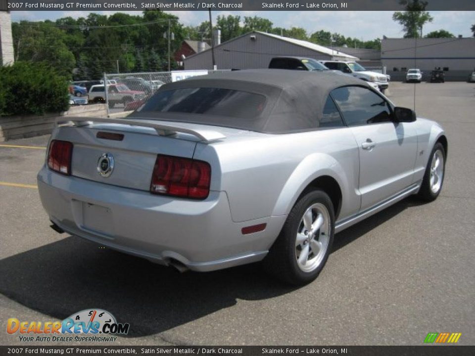 2007 Ford Mustang GT Premium Convertible Satin Silver Metallic / Dark Charcoal Photo #3