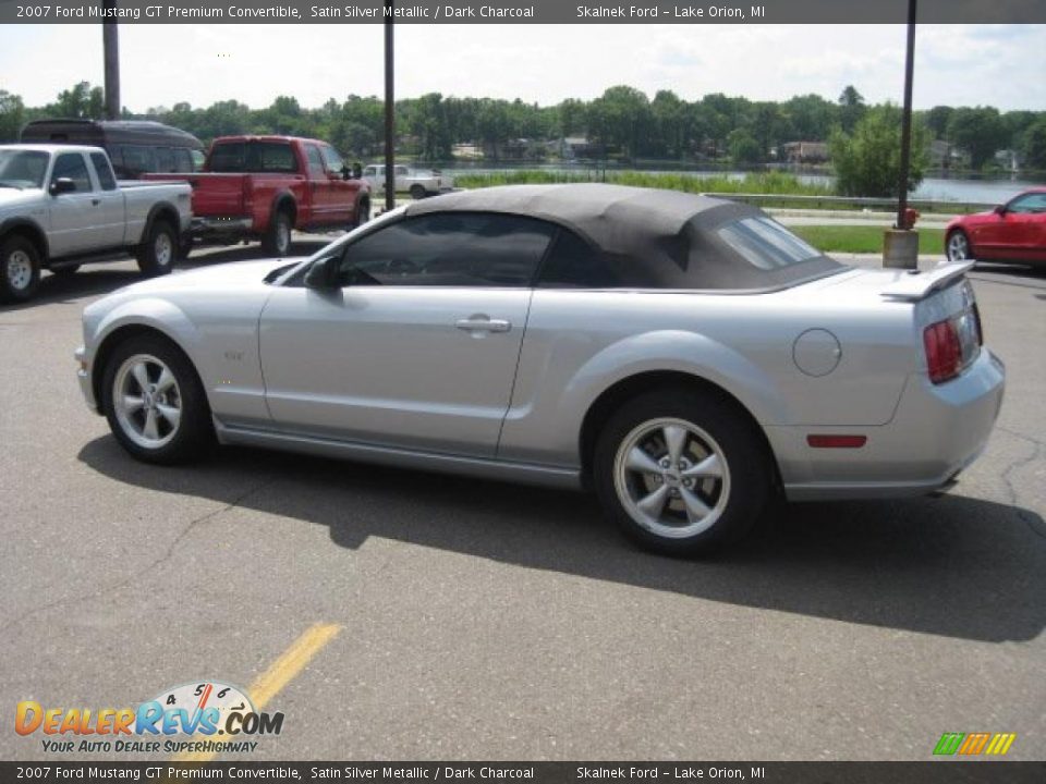 2007 Ford Mustang GT Premium Convertible Satin Silver Metallic / Dark Charcoal Photo #6