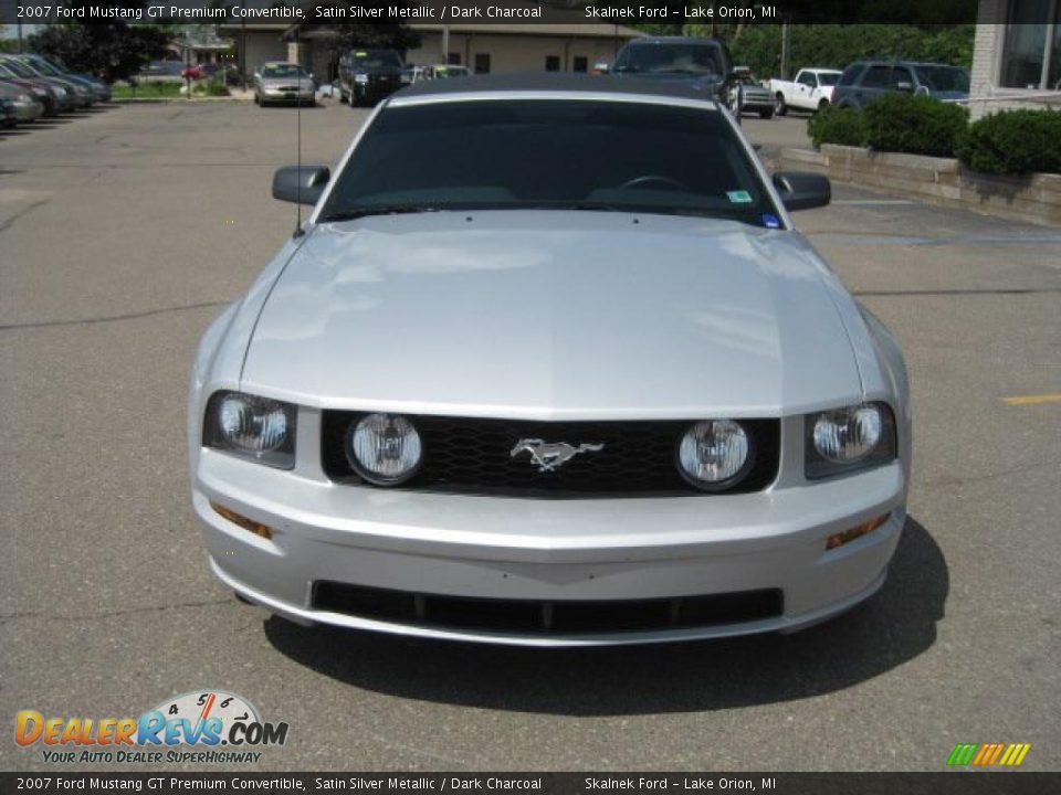 2007 Ford Mustang GT Premium Convertible Satin Silver Metallic / Dark Charcoal Photo #9