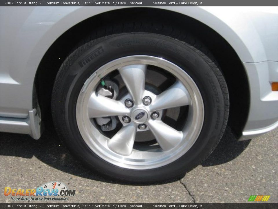 2007 Ford Mustang GT Premium Convertible Satin Silver Metallic / Dark Charcoal Photo #11