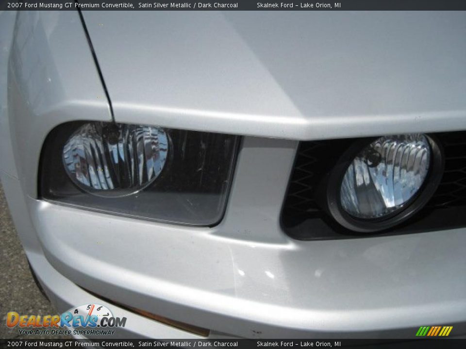 2007 Ford Mustang GT Premium Convertible Satin Silver Metallic / Dark Charcoal Photo #12