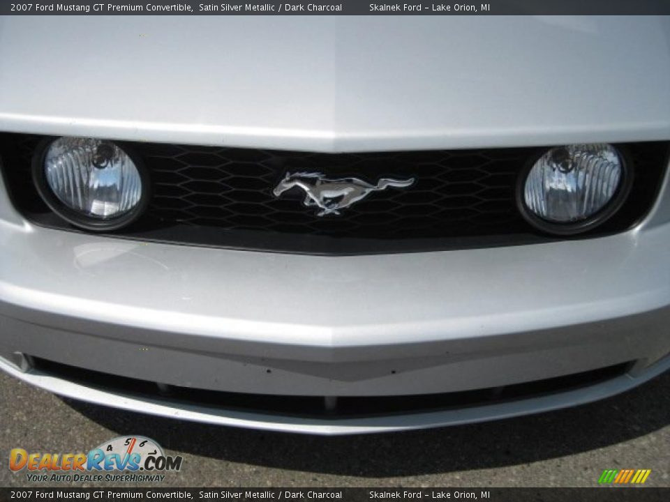 2007 Ford Mustang GT Premium Convertible Satin Silver Metallic / Dark Charcoal Photo #13