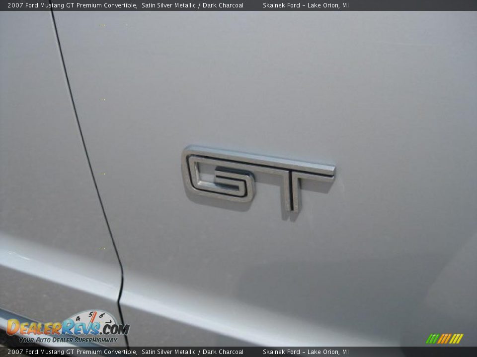 2007 Ford Mustang GT Premium Convertible Satin Silver Metallic / Dark Charcoal Photo #14