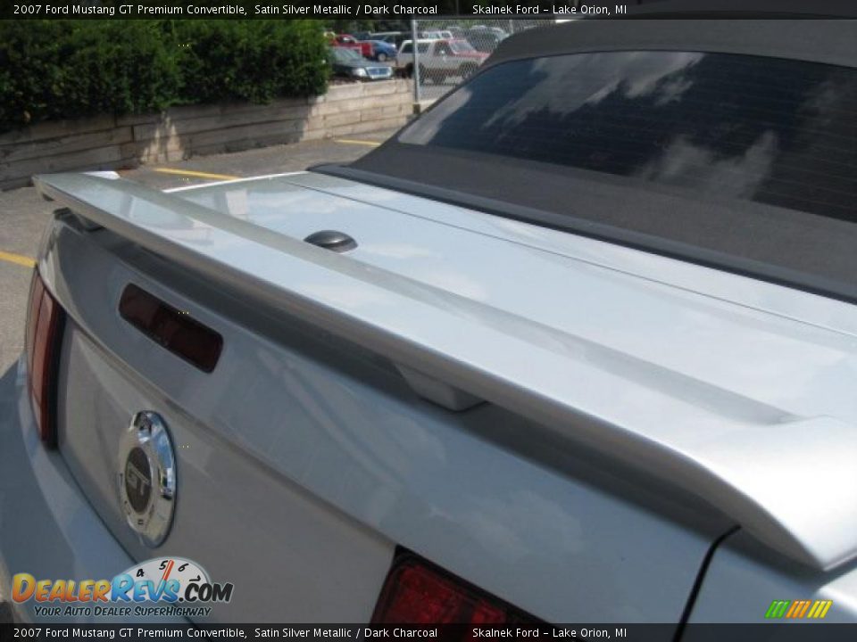 2007 Ford Mustang GT Premium Convertible Satin Silver Metallic / Dark Charcoal Photo #17