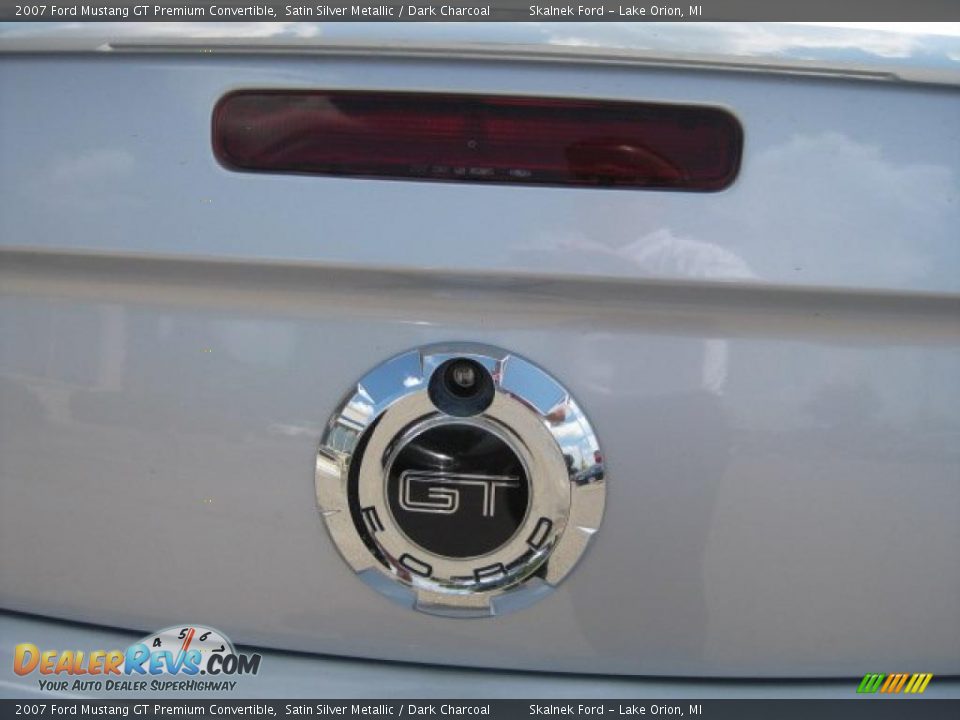 2007 Ford Mustang GT Premium Convertible Satin Silver Metallic / Dark Charcoal Photo #18
