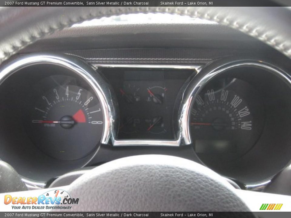 2007 Ford Mustang GT Premium Convertible Satin Silver Metallic / Dark Charcoal Photo #24