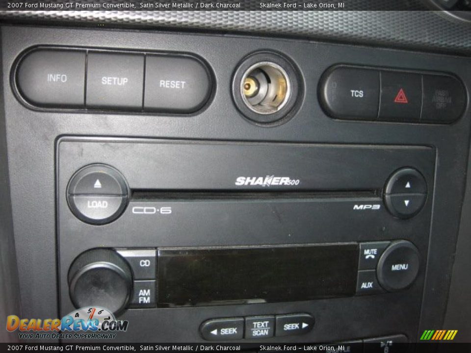 2007 Ford Mustang GT Premium Convertible Satin Silver Metallic / Dark Charcoal Photo #26