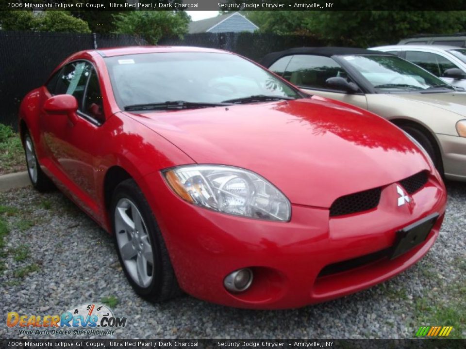 2006 Mitsubishi Eclipse GT Coupe Ultra Red Pearl / Dark Charcoal Photo #3