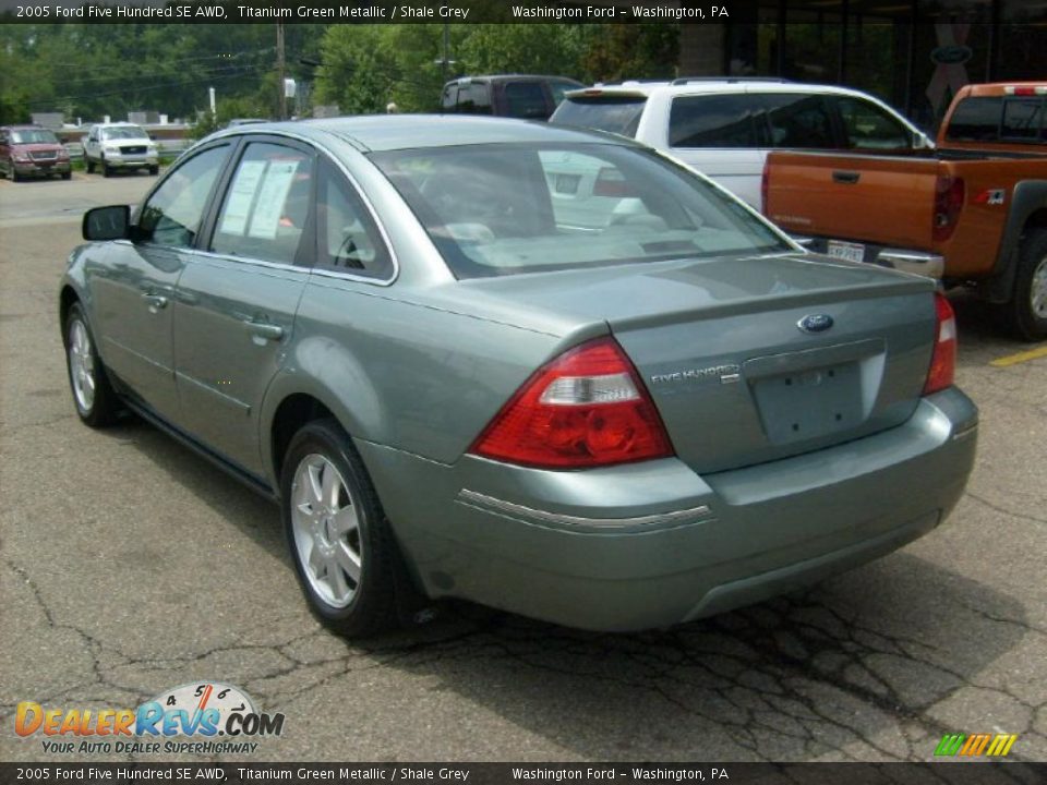 2005 Ford Five Hundred SE AWD Titanium Green Metallic / Shale Grey Photo #2