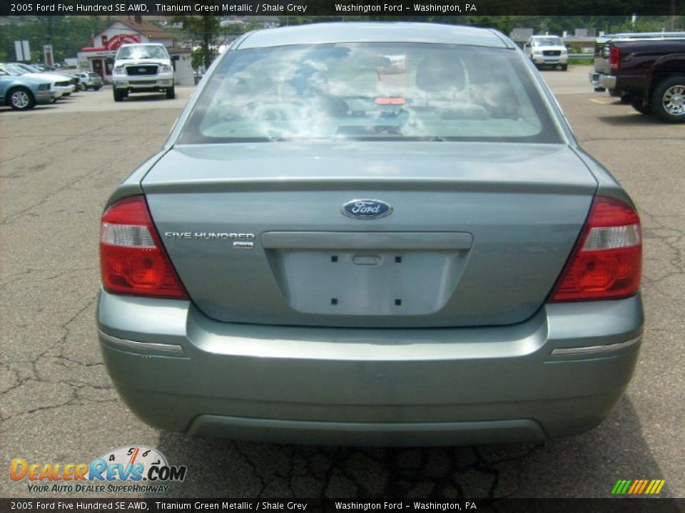 2005 Ford Five Hundred SE AWD Titanium Green Metallic / Shale Grey Photo #3