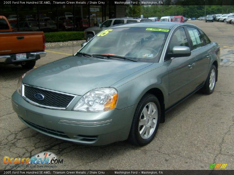 2005 Ford Five Hundred SE AWD Titanium Green Metallic / Shale Grey Photo #7