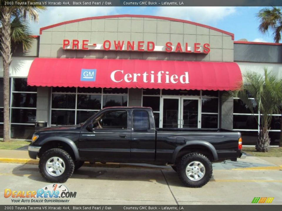 2003 Toyota Tacoma V6 Xtracab 4x4 Black Sand Pearl / Oak Photo #1