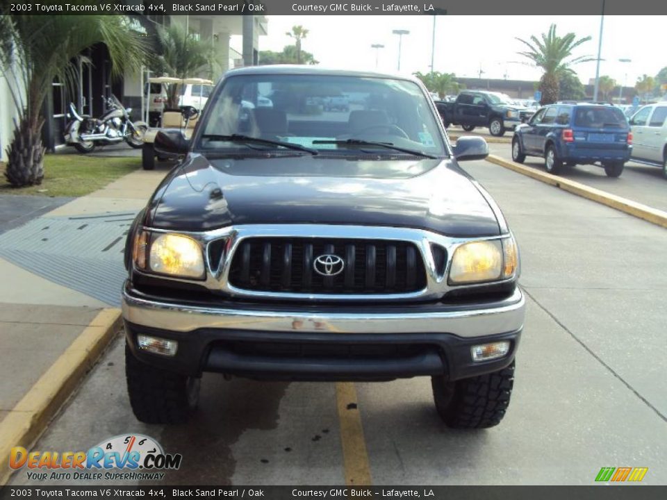 2003 Toyota Tacoma V6 Xtracab 4x4 Black Sand Pearl / Oak Photo #5