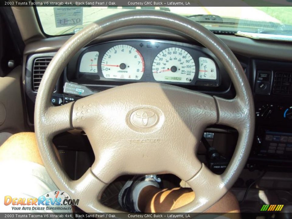 2003 Toyota Tacoma V6 Xtracab 4x4 Black Sand Pearl / Oak Photo #6