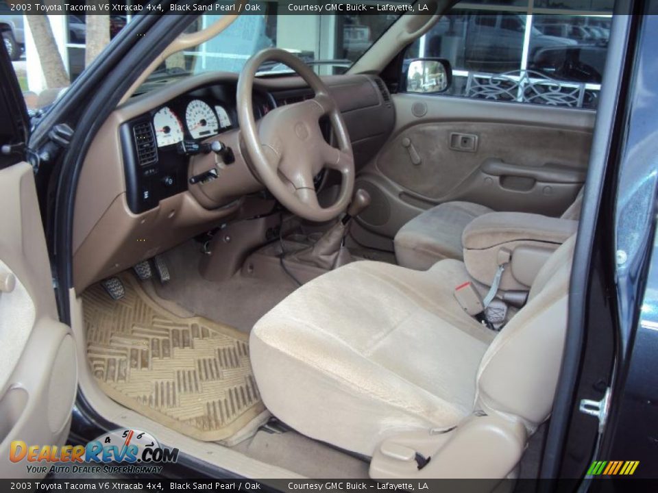 2003 Toyota Tacoma V6 Xtracab 4x4 Black Sand Pearl / Oak Photo #7