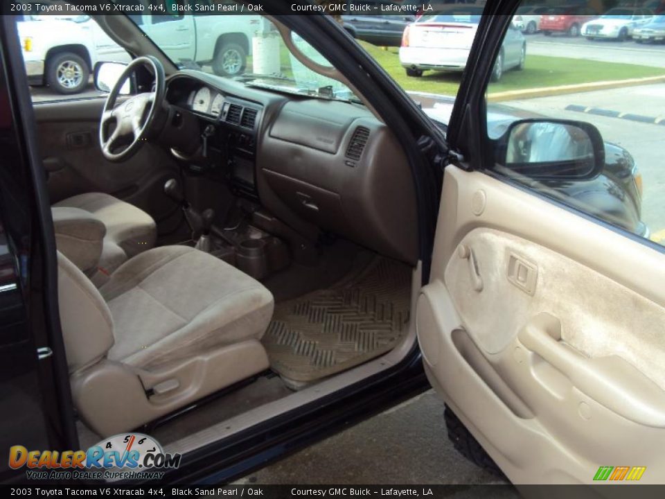 2003 Toyota Tacoma V6 Xtracab 4x4 Black Sand Pearl / Oak Photo #10
