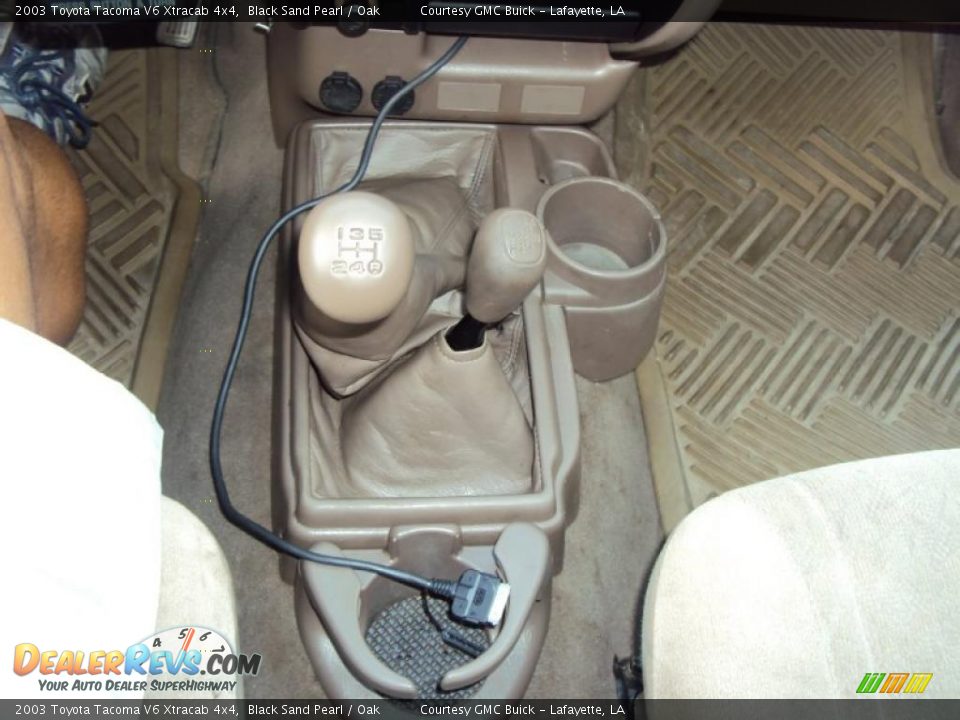 2003 Toyota Tacoma V6 Xtracab 4x4 Black Sand Pearl / Oak Photo #11