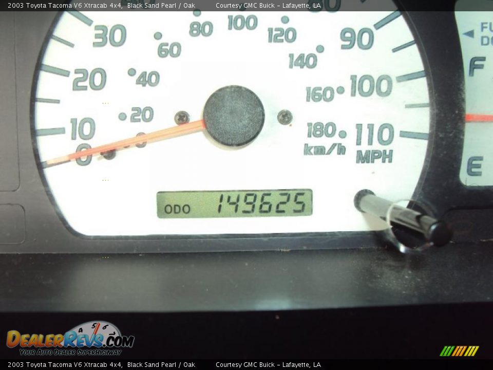 2003 Toyota Tacoma V6 Xtracab 4x4 Black Sand Pearl / Oak Photo #14