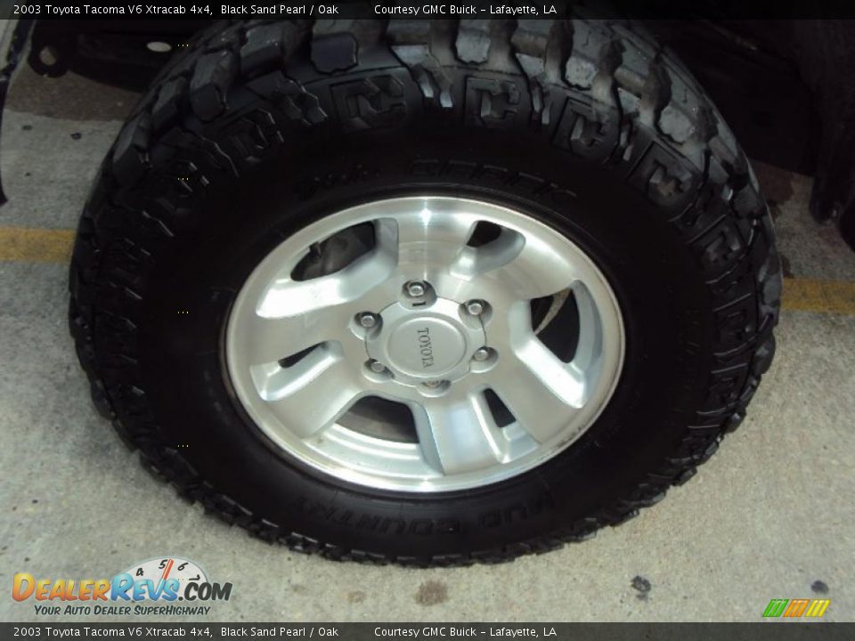 2003 Toyota Tacoma V6 Xtracab 4x4 Black Sand Pearl / Oak Photo #15