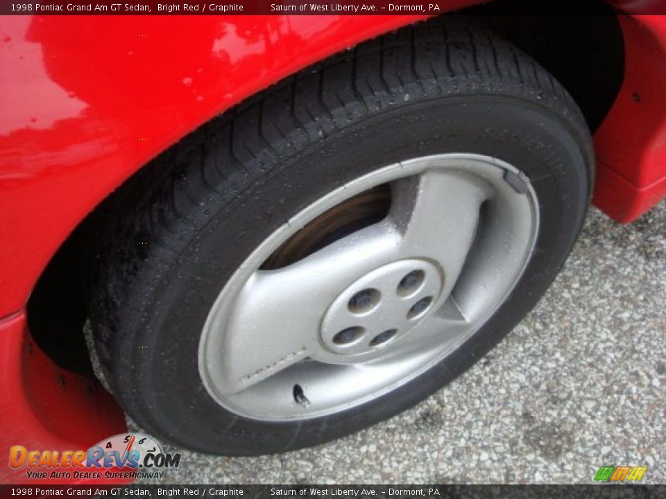 1998 Pontiac Grand Am GT Sedan Bright Red / Graphite Photo #7