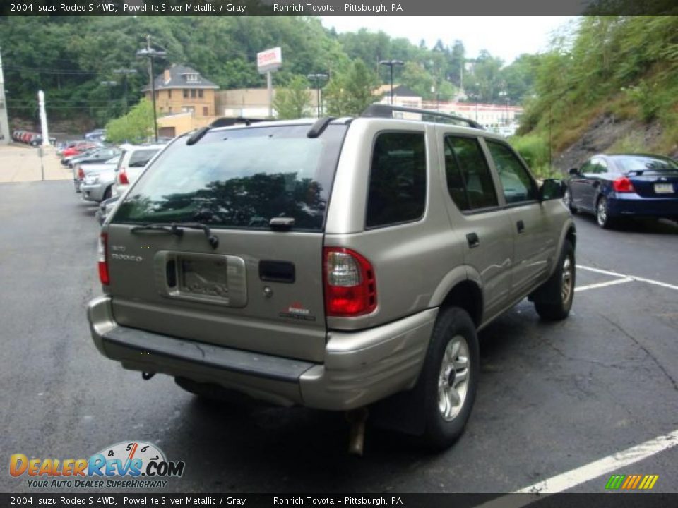 2004 Isuzu Rodeo S 4WD Powellite Silver Metallic / Gray Photo #4