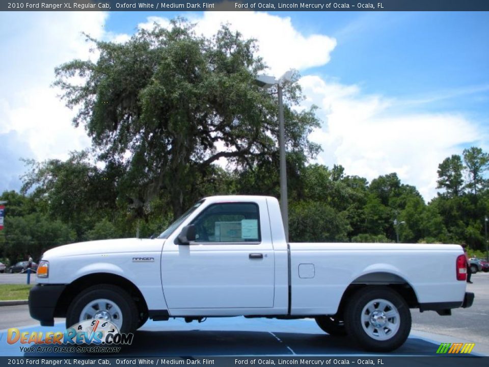 2010 Ford Ranger XL Regular Cab Oxford White / Medium Dark Flint Photo #2