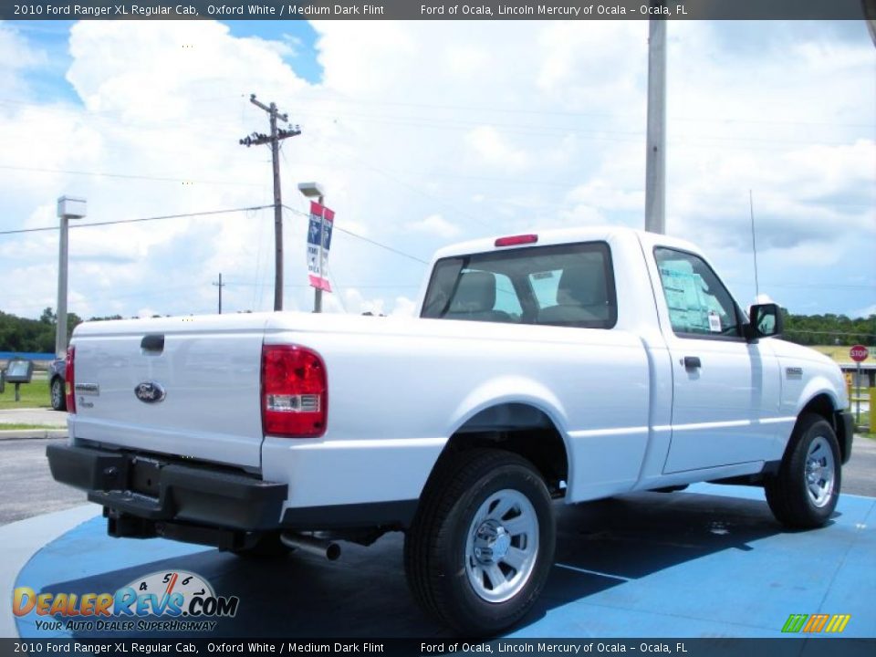 2010 Ford Ranger XL Regular Cab Oxford White / Medium Dark Flint Photo #3