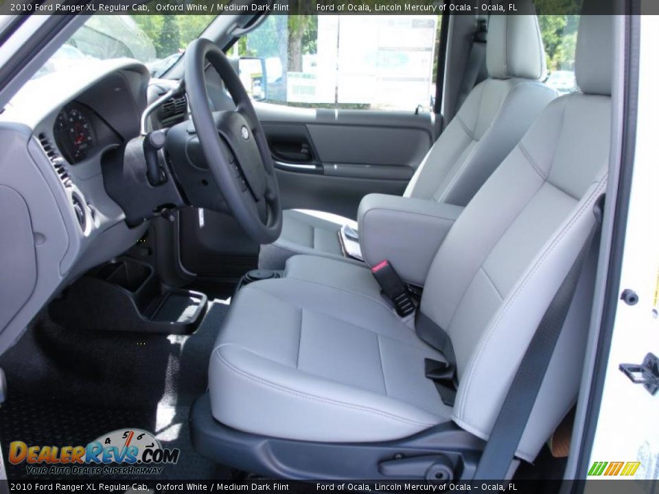 2010 Ford Ranger XL Regular Cab Oxford White / Medium Dark Flint Photo #5