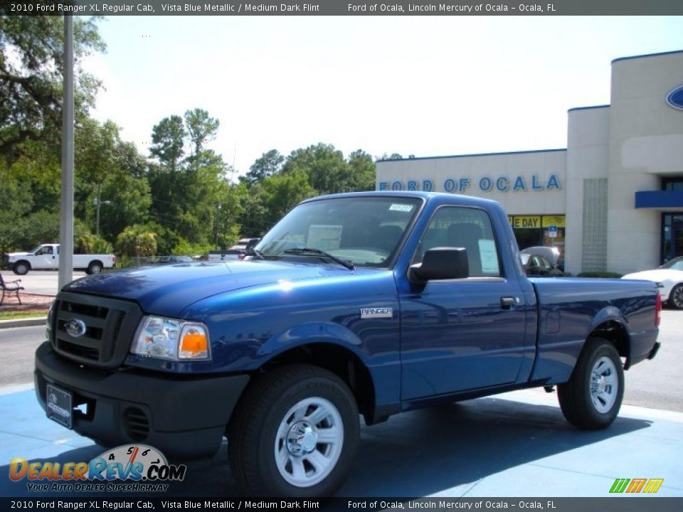 2010 Ford Ranger XL Regular Cab Vista Blue Metallic / Medium Dark Flint Photo #1