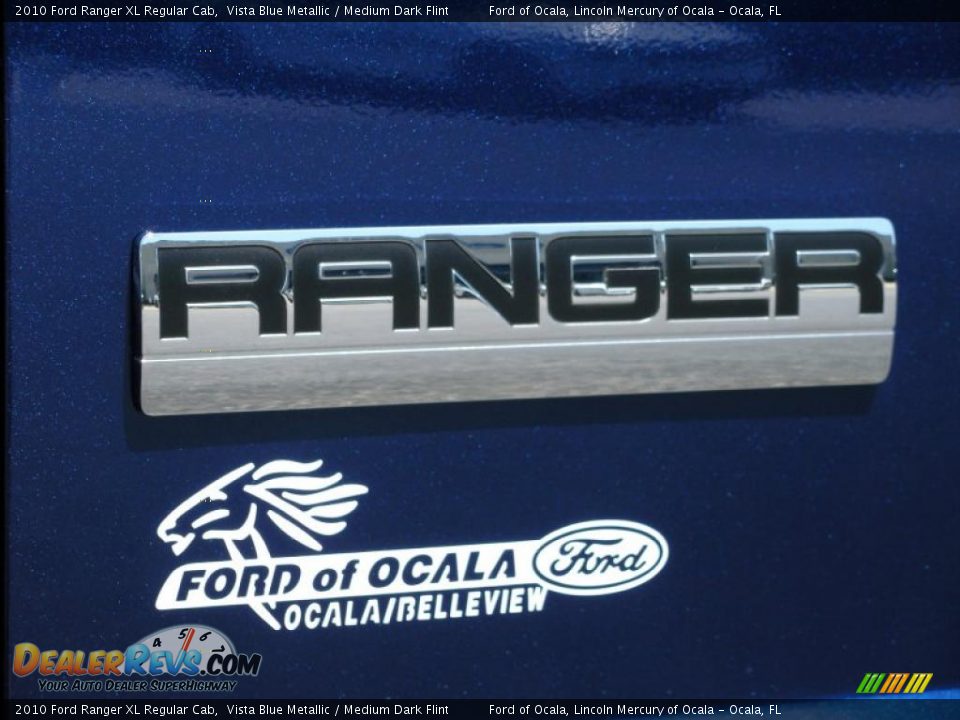 2010 Ford Ranger XL Regular Cab Vista Blue Metallic / Medium Dark Flint Photo #4