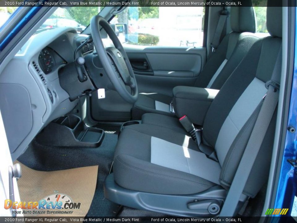 2010 Ford Ranger XL Regular Cab Vista Blue Metallic / Medium Dark Flint Photo #5