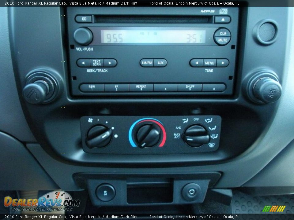 2010 Ford Ranger XL Regular Cab Vista Blue Metallic / Medium Dark Flint Photo #8