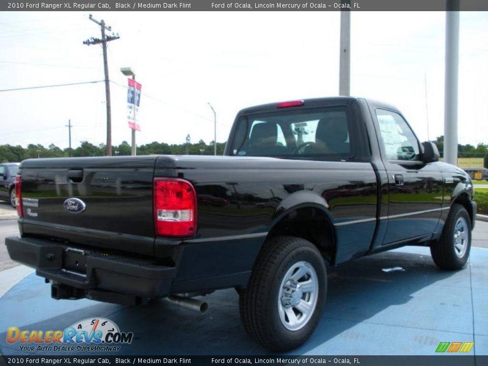 2010 Ford Ranger XL Regular Cab Black / Medium Dark Flint Photo #3