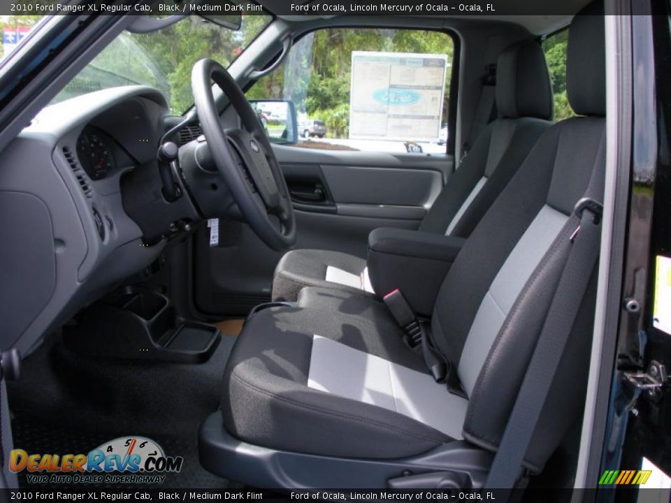 2010 Ford Ranger XL Regular Cab Black / Medium Dark Flint Photo #5