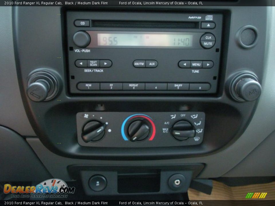 2010 Ford Ranger XL Regular Cab Black / Medium Dark Flint Photo #8