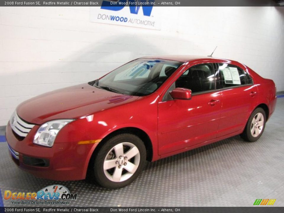 2008 Ford Fusion SE Redfire Metallic / Charcoal Black Photo #2