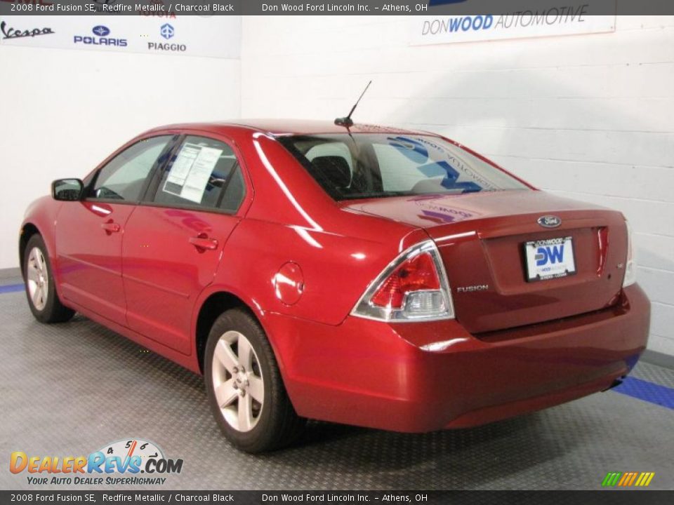2008 Ford Fusion SE Redfire Metallic / Charcoal Black Photo #3
