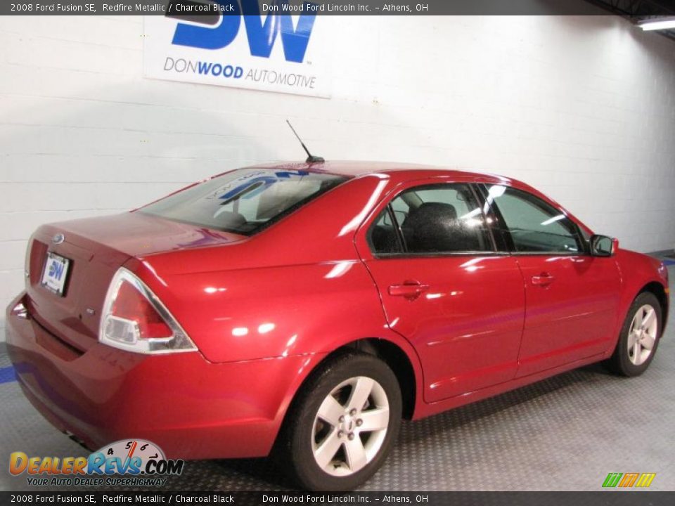 2008 Ford Fusion SE Redfire Metallic / Charcoal Black Photo #4
