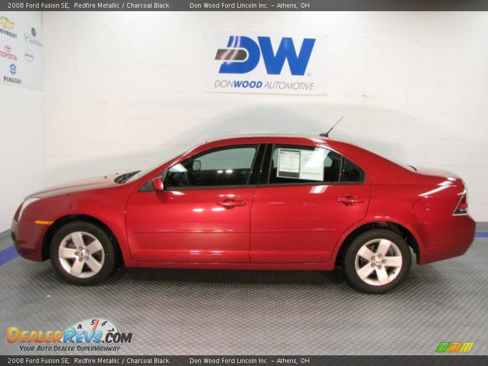 2008 Ford Fusion SE Redfire Metallic / Charcoal Black Photo #5