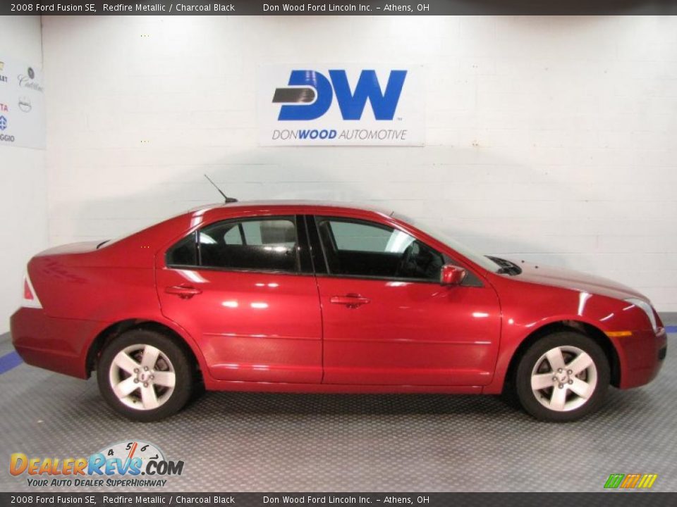 2008 Ford Fusion SE Redfire Metallic / Charcoal Black Photo #6