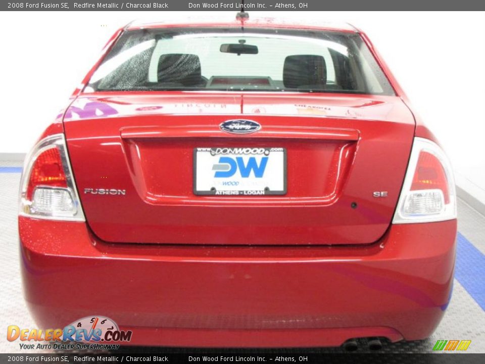 2008 Ford Fusion SE Redfire Metallic / Charcoal Black Photo #8