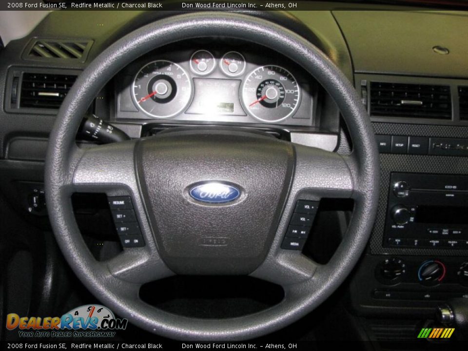 2008 Ford Fusion SE Redfire Metallic / Charcoal Black Photo #13