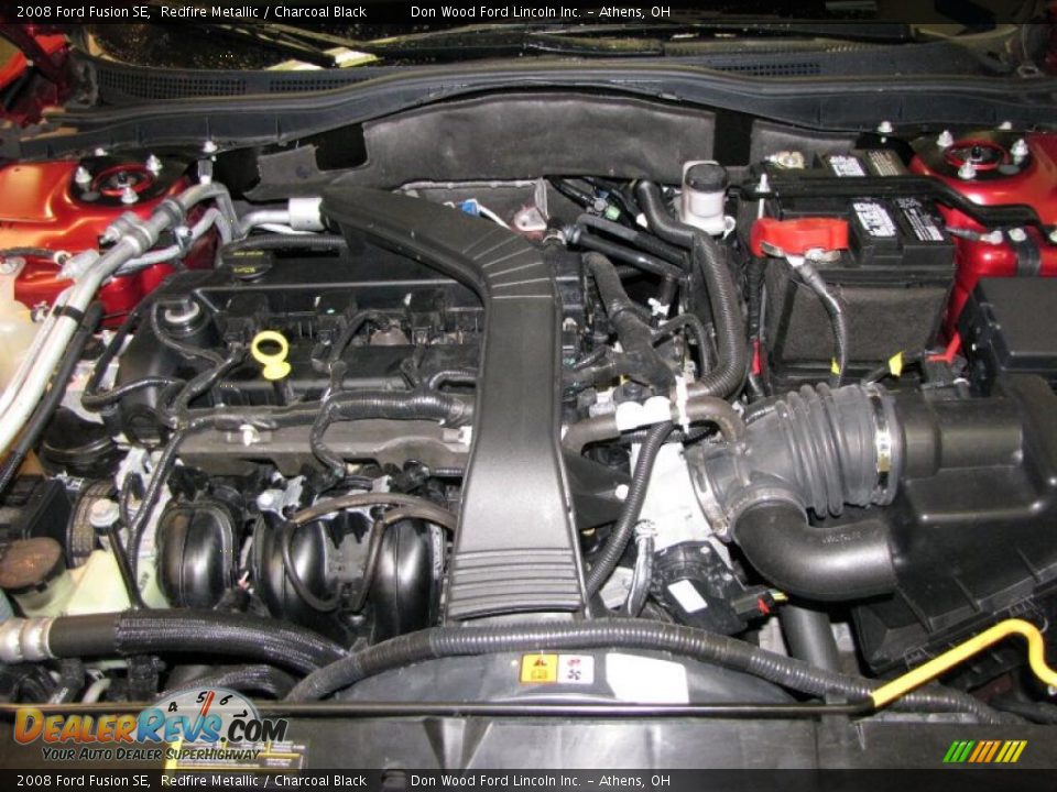 2008 Ford Fusion SE Redfire Metallic / Charcoal Black Photo #22