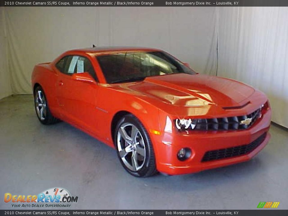 2010 Chevrolet Camaro SS/RS Coupe Inferno Orange Metallic / Black/Inferno Orange Photo #1