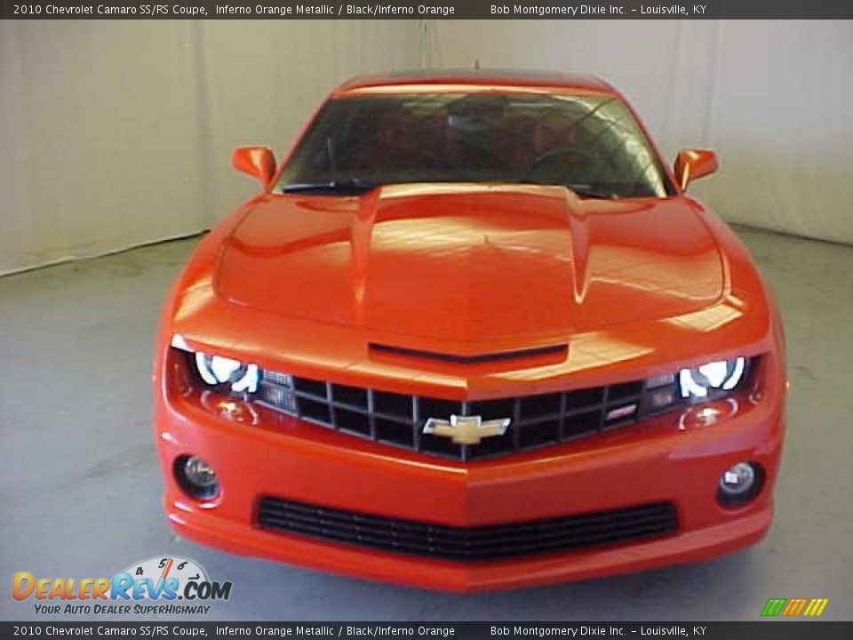 2010 Chevrolet Camaro SS/RS Coupe Inferno Orange Metallic / Black/Inferno Orange Photo #2